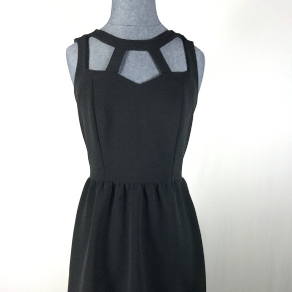 Forever 21 Women's Size S Black Solid Skater Dress - Picture 2 of 8